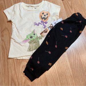 NWT Star Wars Halloween 2‎ piece outfit 2T 3T